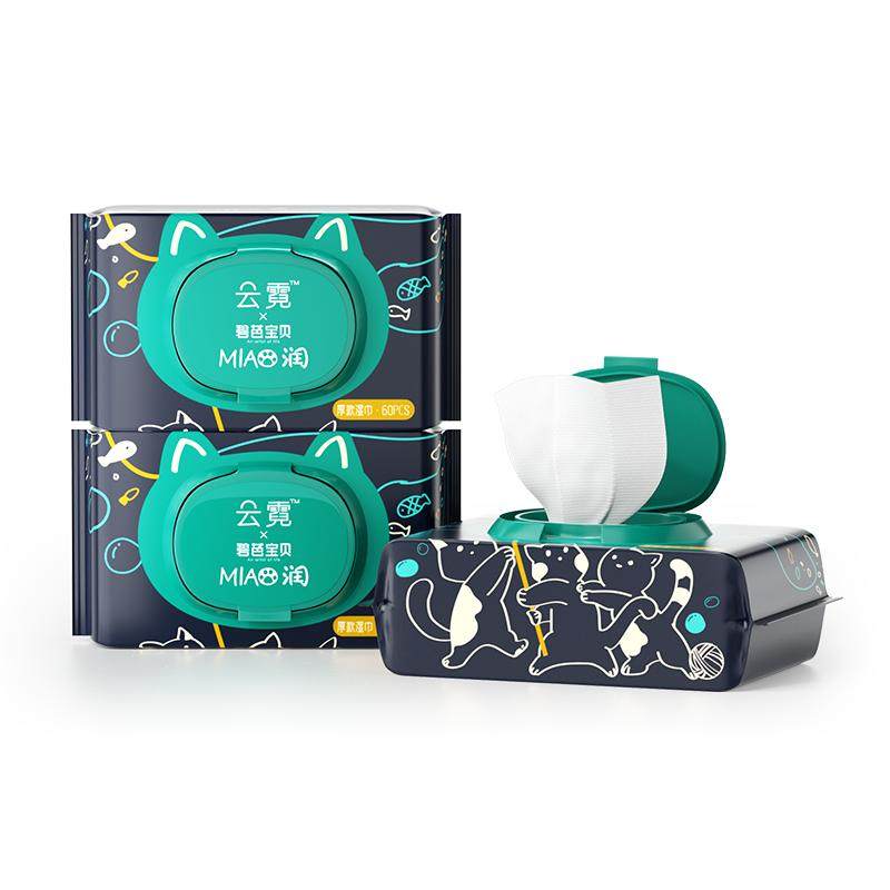 百补-云霓湿巾家用大包湿纸巾婴儿手口专用家庭实惠装儿园专用4包