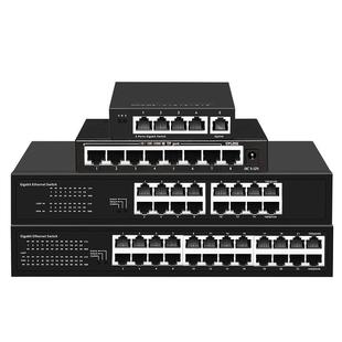 联果 以太网1000M百兆千兆网络交换机铁壳5口8口16口24口48路五八口路由器光纤分线器监控钢壳交换器可选