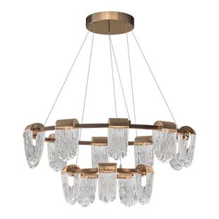 诺克晶耀客厅吊灯2025新款法式轻奢高级感餐厅灯圆形灯具大厅主灯