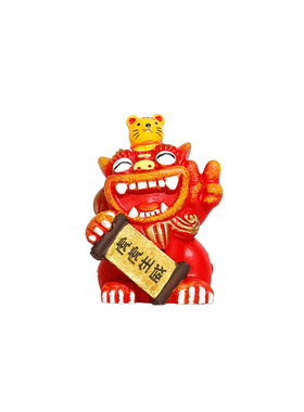 狮三百®十二生肖系列可爱卡通树脂摆件桌面摆放祝福手工艺术创意