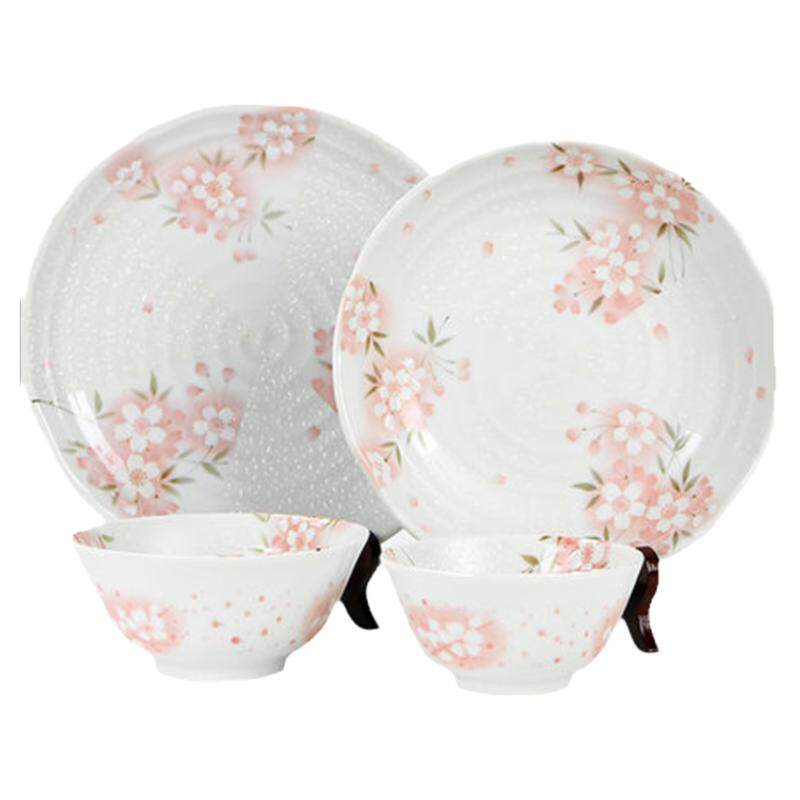 美浓烧陶瓷樱花餐具瓷器碗碟套装
