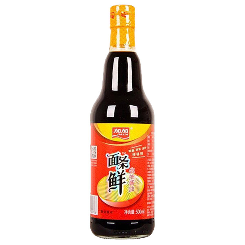 加加面条鲜酱油生抽酱油酿造优质酱油500ml一瓶包邮