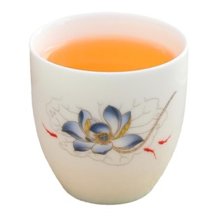 100ml大号茶杯普洱红茶品茗杯功夫茶具家用羊脂玉单杯主人杯茶盏