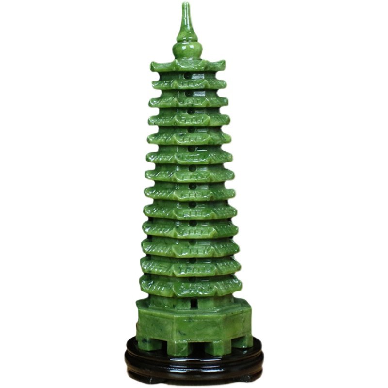 文昌塔摆件书桌天然玉石天然玉石