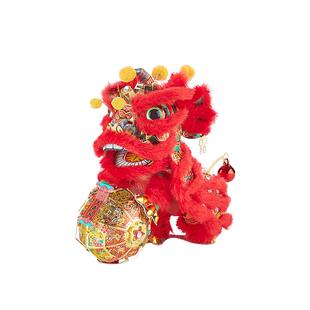 钢达金狮纳福国风醒狮立体拼图金属拼装玩具diy手工新年贺岁礼物