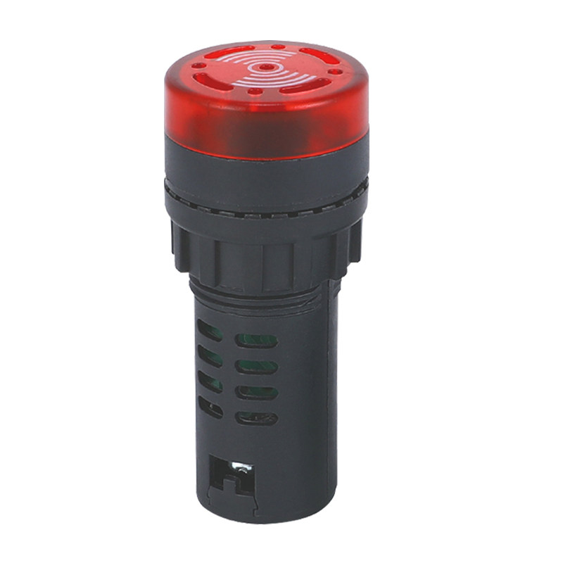 蜂鸣器220V断续声闪光报警AD16-22SM交直流12v24v蜂鸣报警器22mm