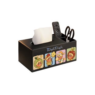 创意高档纸巾盒遥控器收纳盒客厅桌面抽纸盒子复古轻奢餐巾纸抽盒