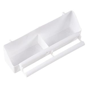 鸟用食盒食槽虎皮玄凤带站杆喂食器防撒防溅内挂带站架可悬挂食盆