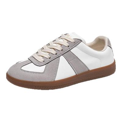 森马复古德训鞋女平底情侣