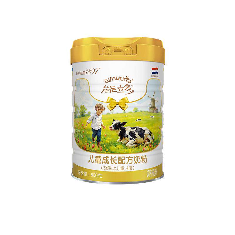 【全新升级】能立多(能力多)儿童成长牛奶粉4段800g*2罐