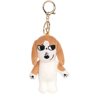 正版哔狗和圈儿猫毛绒小挂件包包公仔玩偶情侣钥匙扣可爱搞怪玩具