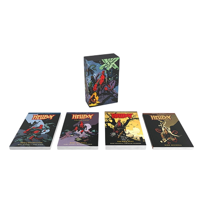 英文原版 Hellboy Omnibus Boxed Set Hc 地狱男爵 地狱小子 4册盒装 英文版 进口英语原版书籍