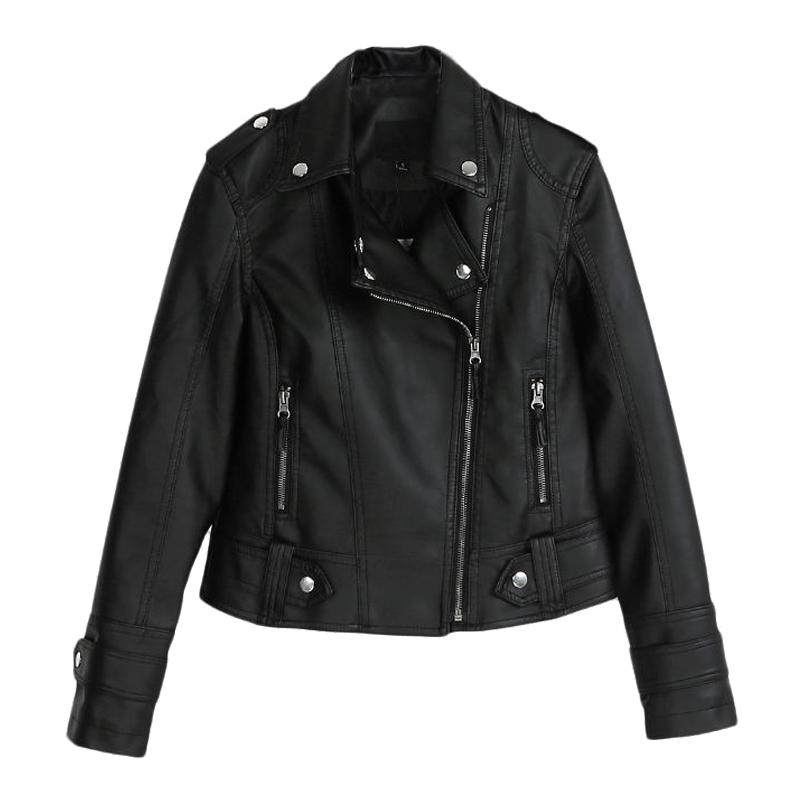 皮衣外套女2026早春新款韩版修身短款春秋流行小个子机车皮夹克潮