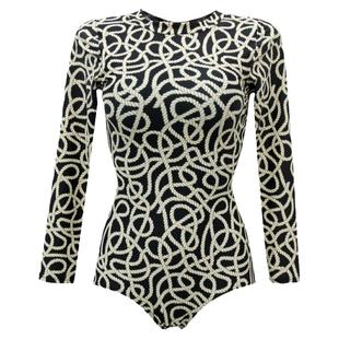 泰式独特泳衣女高级感2025新款温泉连体三角显瘦长袖镂空游泳衣女