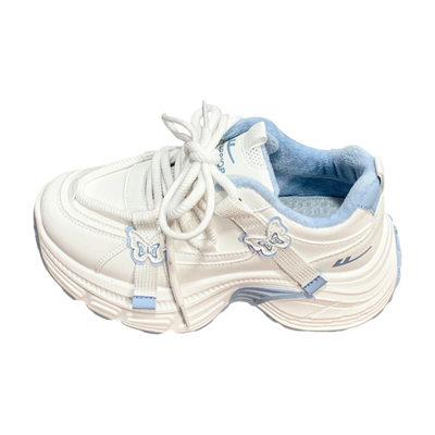 回力冬季加绒蝴蝶老爹鞋