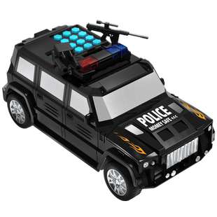 2026新款运钞车存钱罐儿童只进不出警车储蓄罐男孩大容量指纹网红