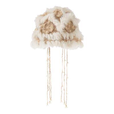 TheGreenParty兔毛护耳帽子