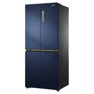 政府补贴15%】海尔冰箱406L十字对开门四门家用一级能效无霜490L