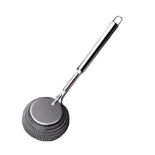 强力去污不锈钢刷锅神器洗锅碗厨房专用清洁刷长柄万能钢丝球刷子