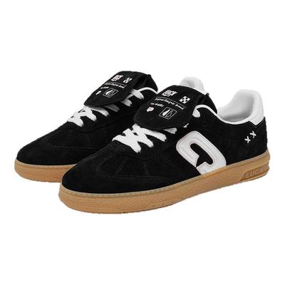 Lucx鞋子2025冬季新款黑色板鞋情侣男女款百搭复古休闲阿甘德训鞋