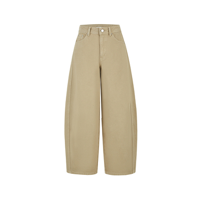 indicia标记商场同款2026春新款工装阔腿牛仔裤弯刀裤 F2A6KZ020F