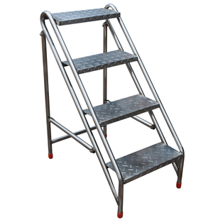 不锈碳钢梯凳多用可折叠换鞋花架家用工业梯定制室内外阳台爬高梯