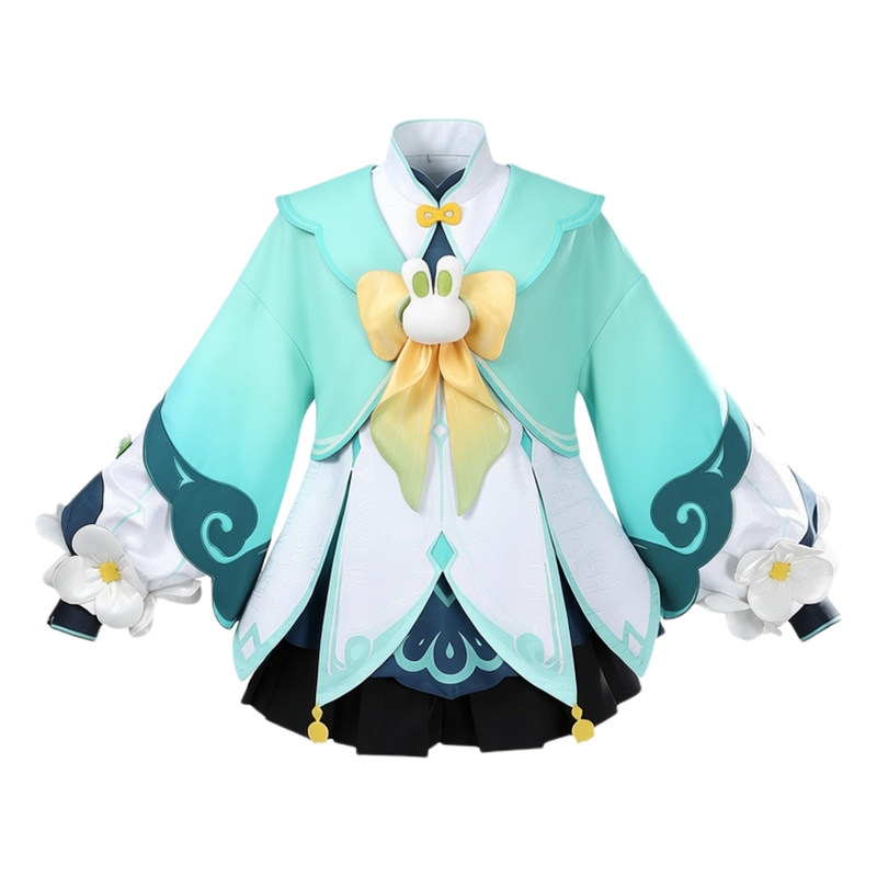 原神瑶瑶海灯节聆雨听竹cos服