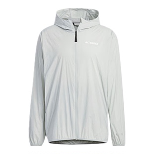ADIDAS阿迪达斯潮流男装TERREX户外防晒衣连帽轻薄运动外套IU2672
