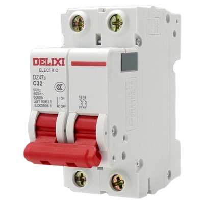 德力西空气开关dz47s1p空开2p家用3小型100a断路器4电闸63a空调32