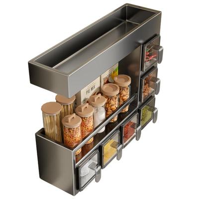 佳帮手厨房调料品置物架家用多功能放调味料收纳架壁挂式多层架子