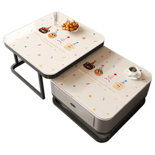 客厅茶几桌垫免洗防油防水pvc软玻璃方桌布轻奢高级感桌面保护垫