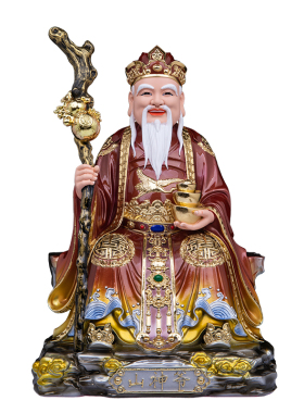 山神爷山君土地菩萨树脂供奉摆件