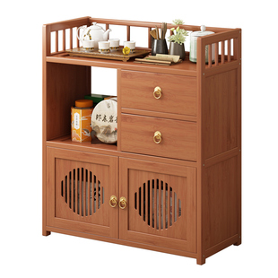 茶柜置物架新中式茶桌边茶叶茶具放置架非实木小型博古架2025新款