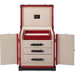 Rapport英国首饰箱Deluxe皮革首饰珠宝箱收纳行李箱多隔层