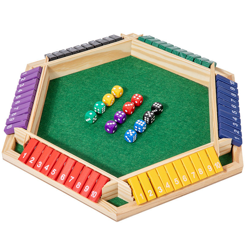 六面翻牌游戏数字游戏玩具儿童亲子桌面游戏酒吧聚会休闲游戏