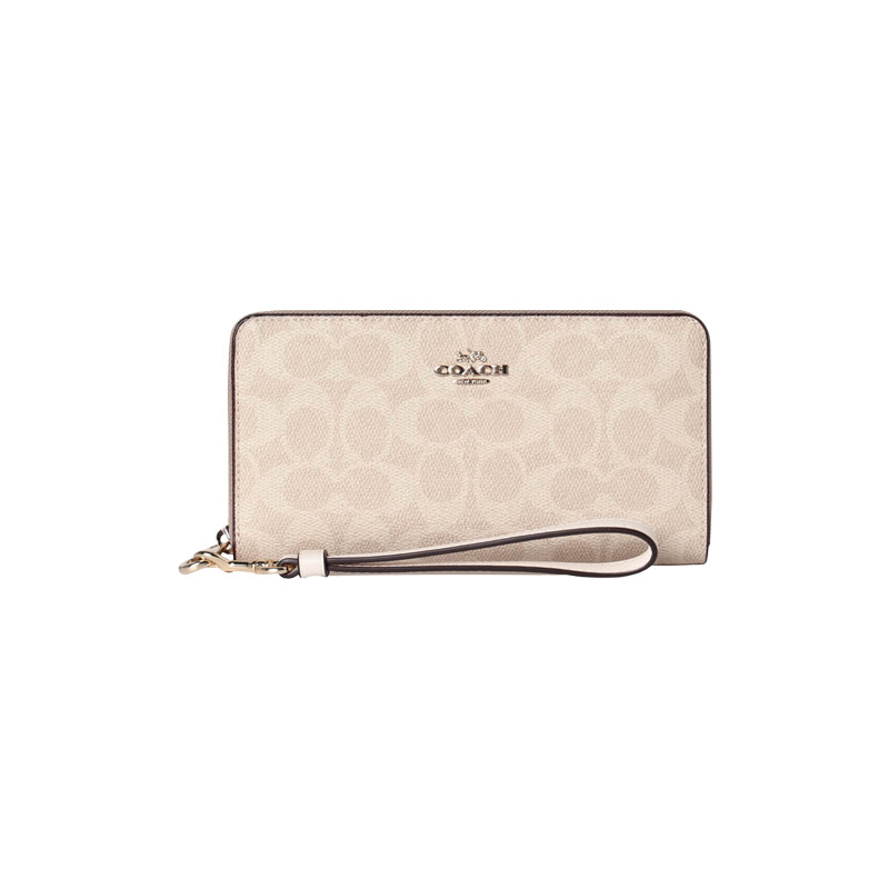 COACH/蔻驰女款金属徽标钱包