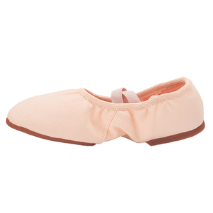 免系带教师鞋舞蹈鞋女软底成人练功鞋白色室外带跟肚皮民族舞鞋