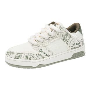 Dickies男士板鞋2025秋季新款男鞋厚底运动休闲鞋腰果花情侣潮鞋