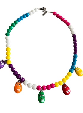 古鳗鱼甜酷风糖果mm项链陶瓷