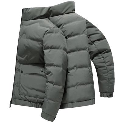 雪中飞立领轻暖工装多口袋羽绒服