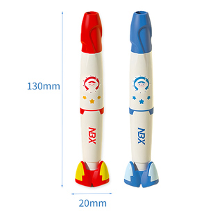 NBX火箭正姿握笔器小学生一年级软硅胶铅笔训练矫正器儿童写字纠正握笔姿势神器三指定位矫正笔初学者控笔器