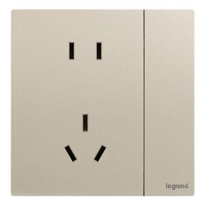 罗格朗10A二三插暗装86型墙壁USB