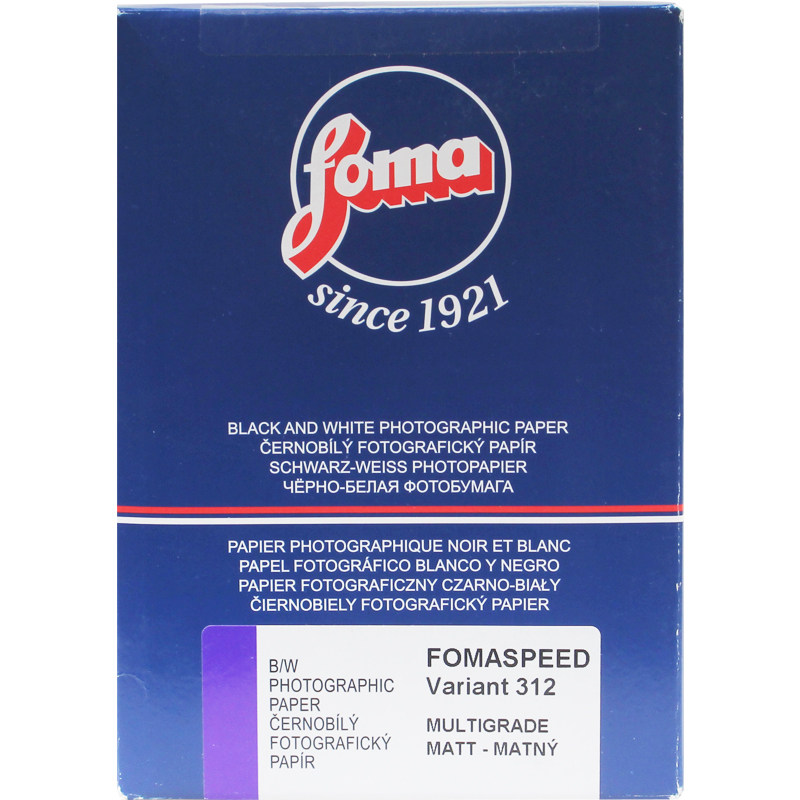 捷克福马Fomaspeed RC4x6涂塑银盐放大相纸黑白可变反差光面 绒面