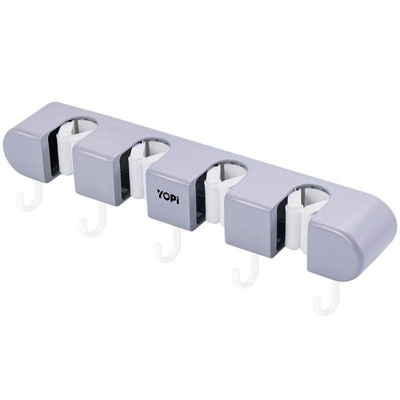 拖把壁挂夹扫把拖布挂钩免打孔功能收纳神器卫生间厨房置物架卡扣