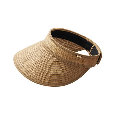 新款夏季遮阳帽可折叠空顶草帽女