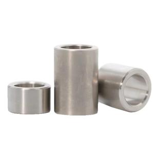 304不锈钢套管加长圆柱钢套轴套无牙螺套空心衬套M10M12M14—M20