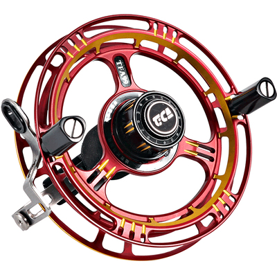 迪佳前打竿全金属八卦轮