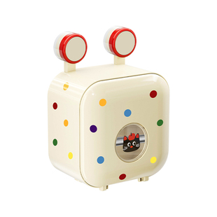 多巴胺吸盘纸巾盒洗脸巾收纳盒壁挂卫生间厕所棉柔巾擦脸巾放置盒