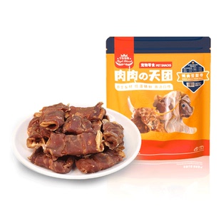 鸭肉梨零食狗狗零食鸭肉干缠雪梨磨牙棒训练奖励大小型犬宠物零食