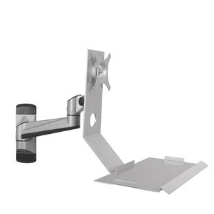 显示器支架工业机床医疗设备电脑屏幕通用壁挂架带可折叠键盘托架